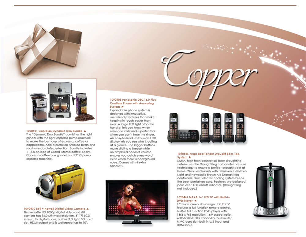 Copper gift catalog