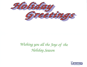 Sample holiday greetings insert sheet